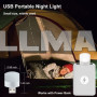 Портативна світлодіодна лампа-ліхтарик нічник 1W USB LED Light білий